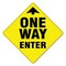 Signmission One Way Enter Arrow Non-Slip Floor Graphic, 16in Vinyl Decal, 6PK, 16 in H, FD-X-16-6PK-99977 FD-X-16-6PK-99977 - alternate 1